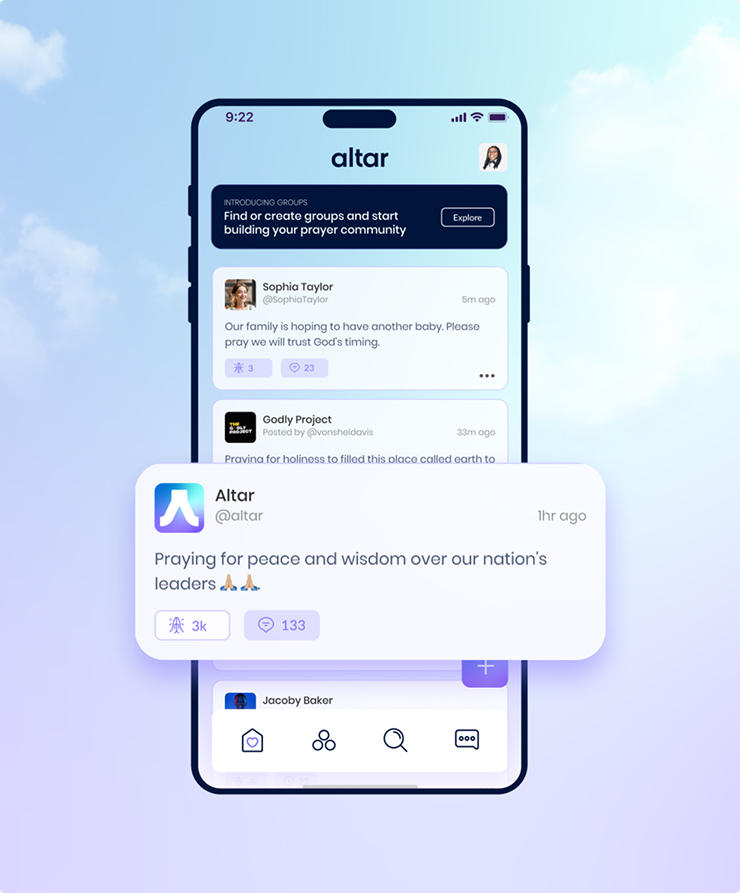 Altar Website and App Design