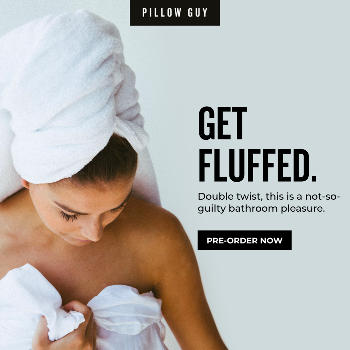 Pillow Guy Get Fluffed Facebook Ad Design